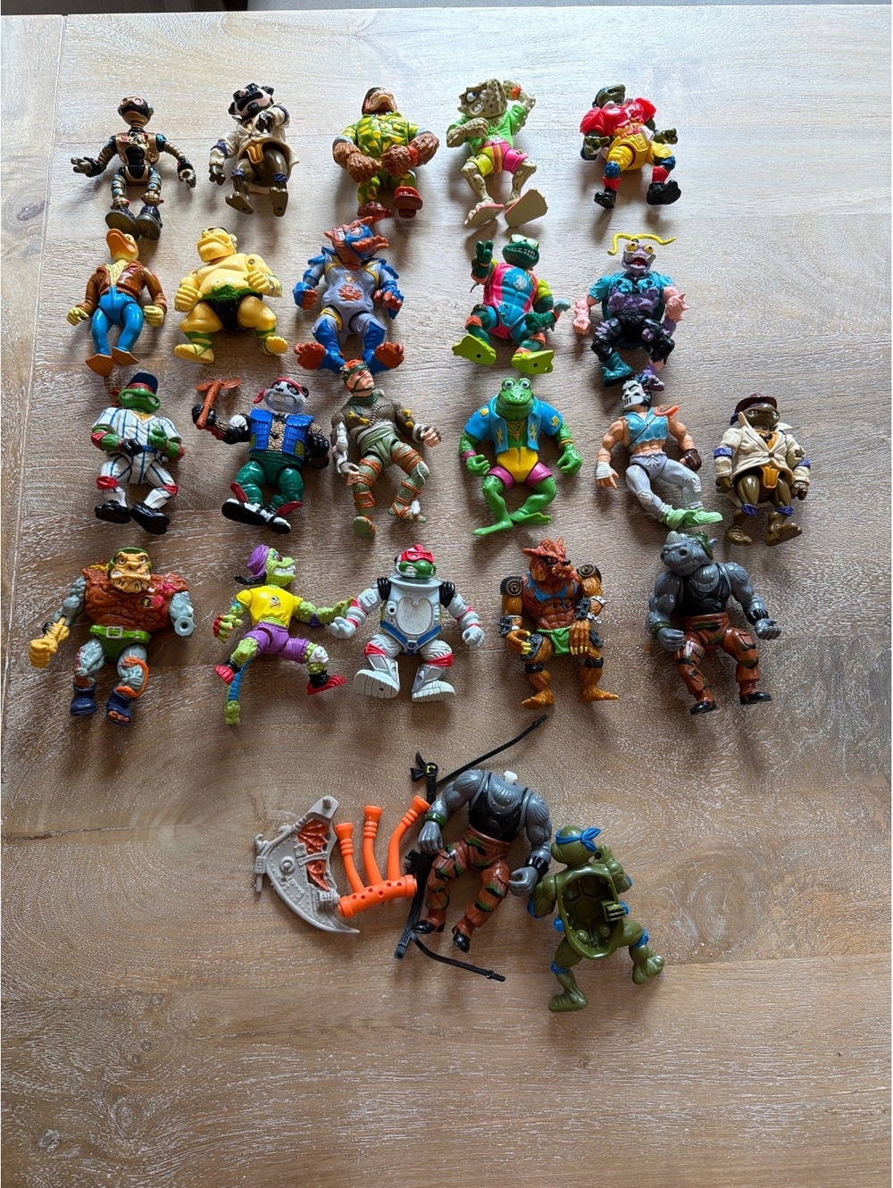 Vintage TMNT Action Figure Lot 1988-91Playmates Toys Huge Mutant Bundle